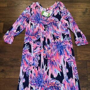 NWT Lilly Pulitzer Palms Up Bailor Dress